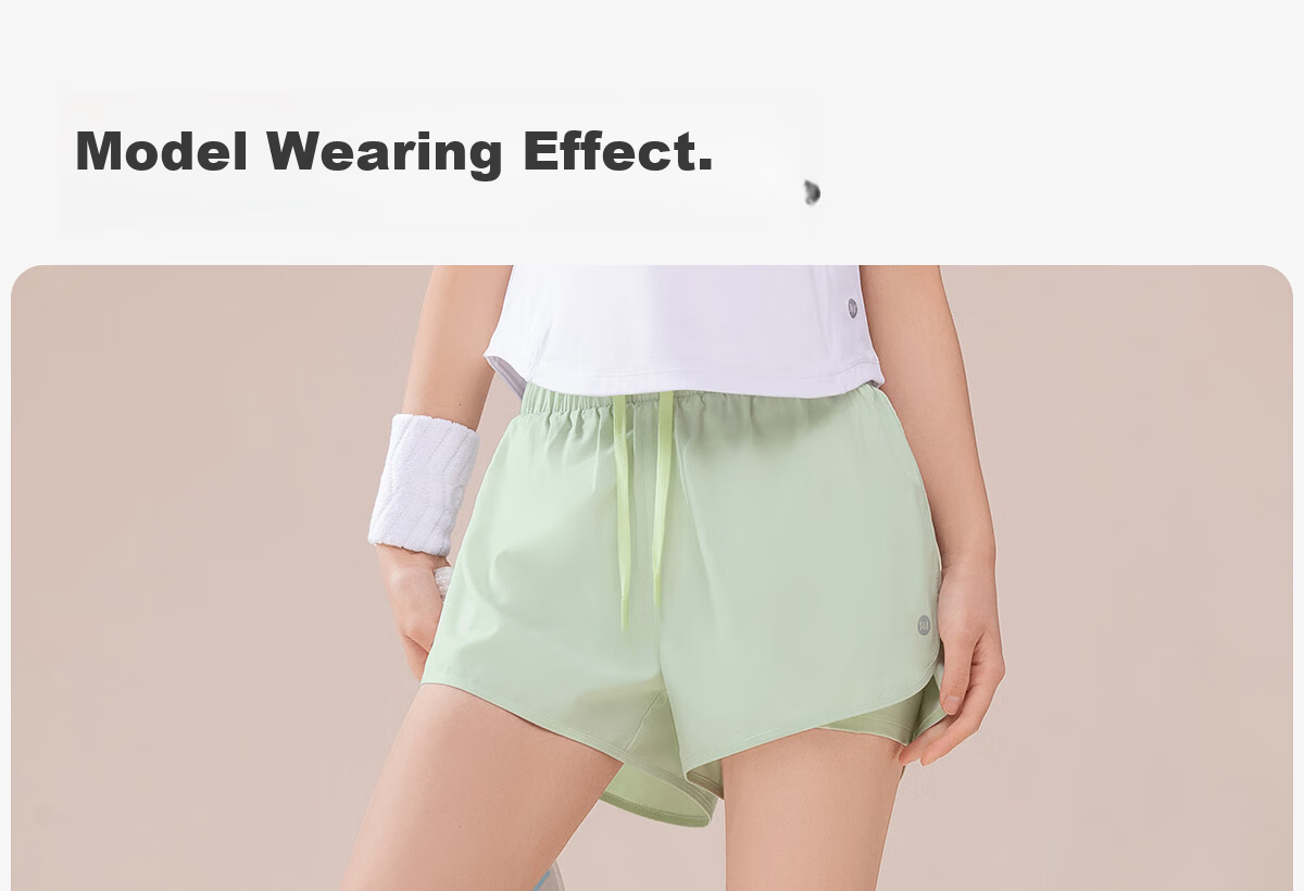 361° Women's Sports Running Shorts Anti-Exposure Yoga Layered Fitness Shorts 19