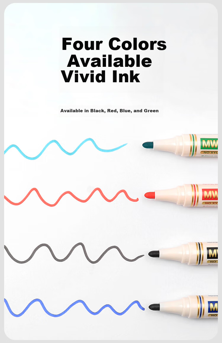 Pentel Erasable Round Tip Whiteboard Marker MW85 Single Black Ink Smooth Writing Office Stationery 5