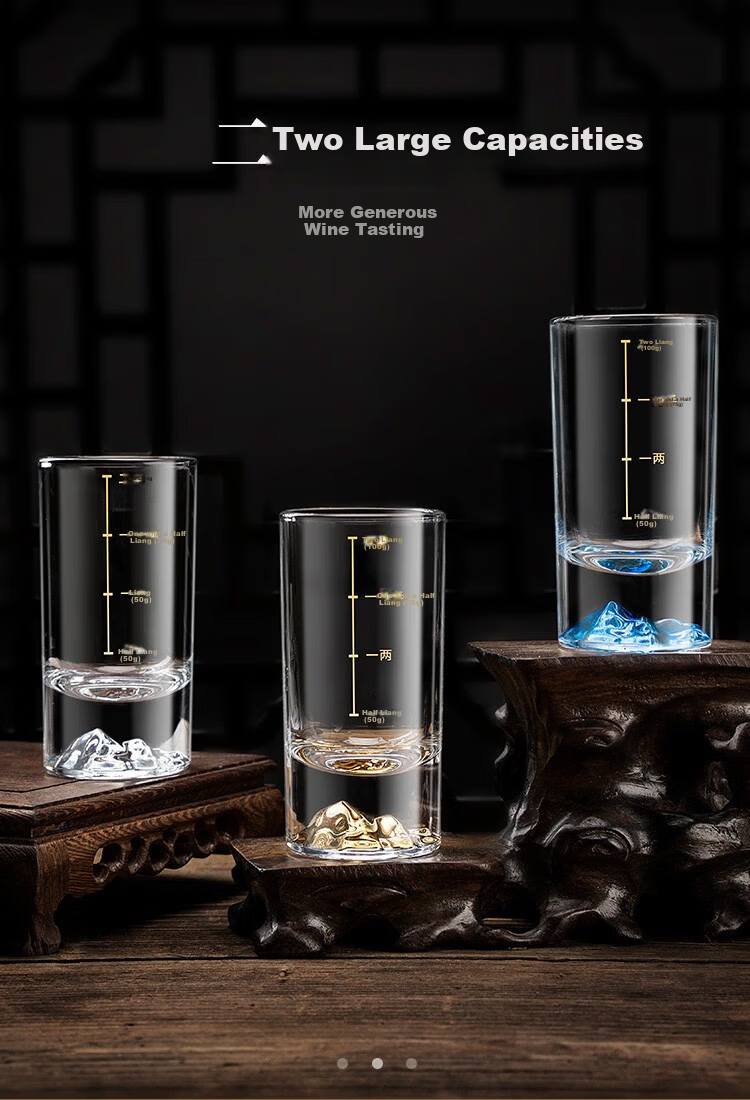FANKAQI Luxury High-End Crystal Glass 60ml Baijiu Cups Set of 6 for Home, Hotel, and Business Use 4