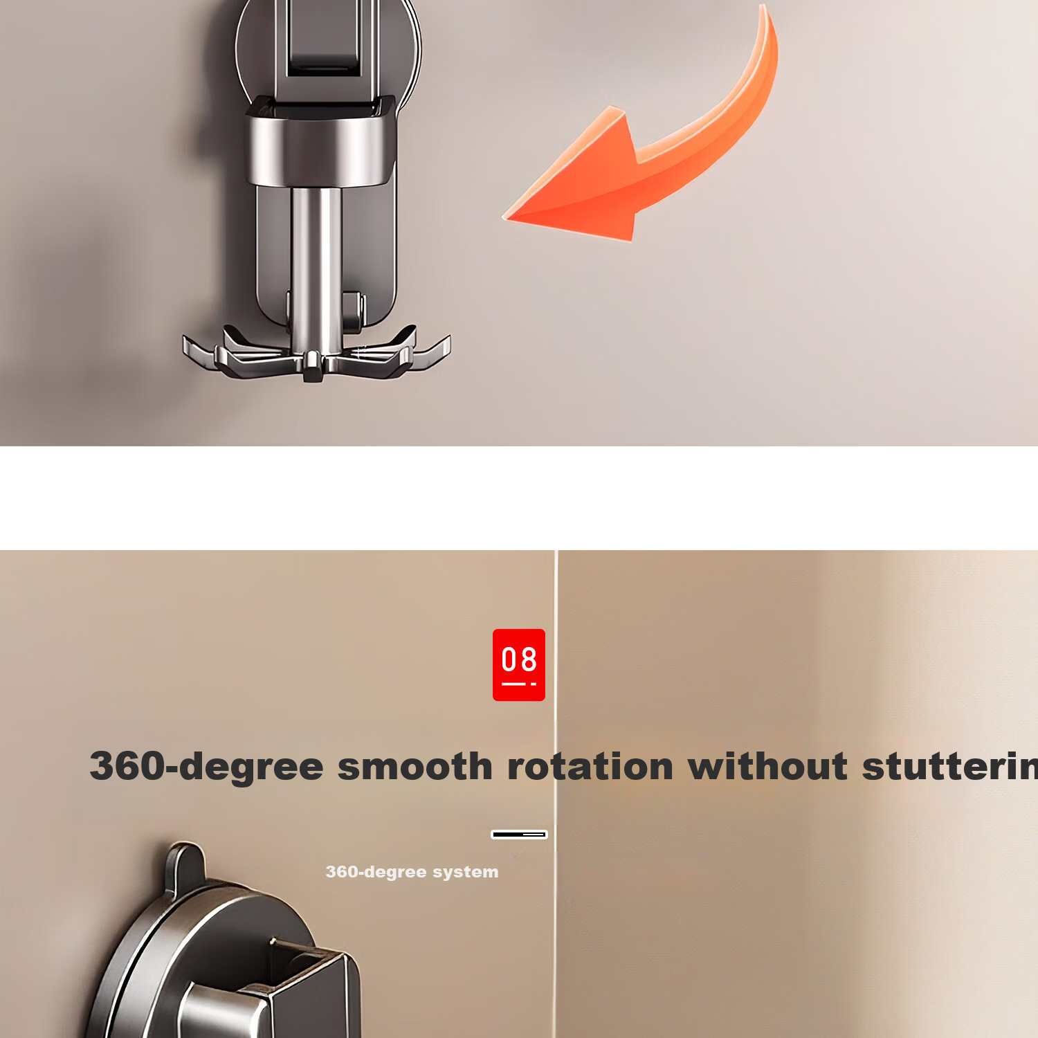 Zhifan Japanese Kitchen Rotating Octopus Suction Cup No-Drill Wall-Mounted Pot Ladle Spoon Storage Rack Organizer 16