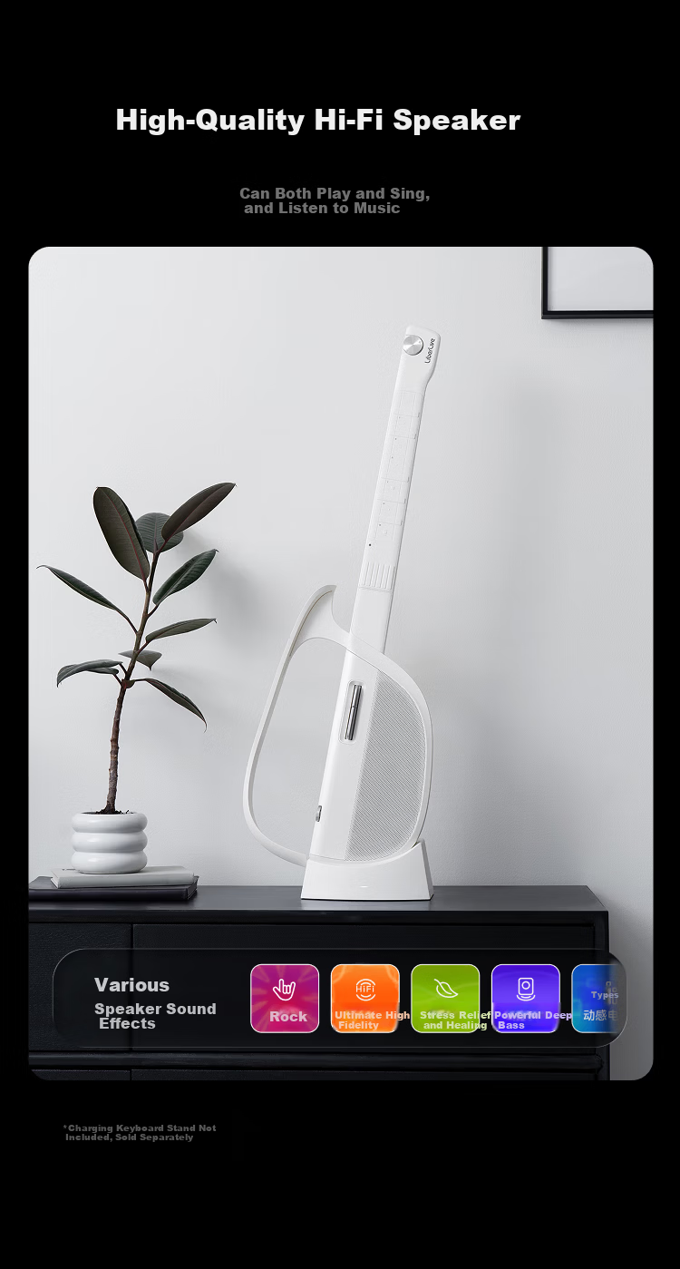 LIBERLIVE C2 Wireless Smart Electronic Guitar for Beginners Automatic Mode Gravity Black 7