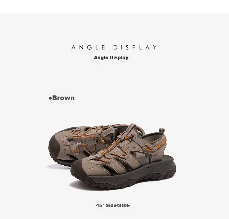 CAMEL Outdoor Women's Water and Land Dual-Use Beach Casual Sandals L16M162038 Brown (Men's) Size 39 3