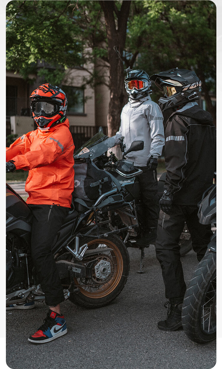 MOTOWOLF Motorcycle Riding Raincoat and Rain Pants Separate Set Waterproof Riding Travel Commuting Suit 2
