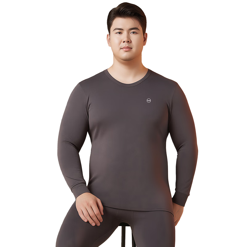 MiiOW 100% Cotton Thermal Underwear for Men Plus Size Antibacterial Warm Innerwear