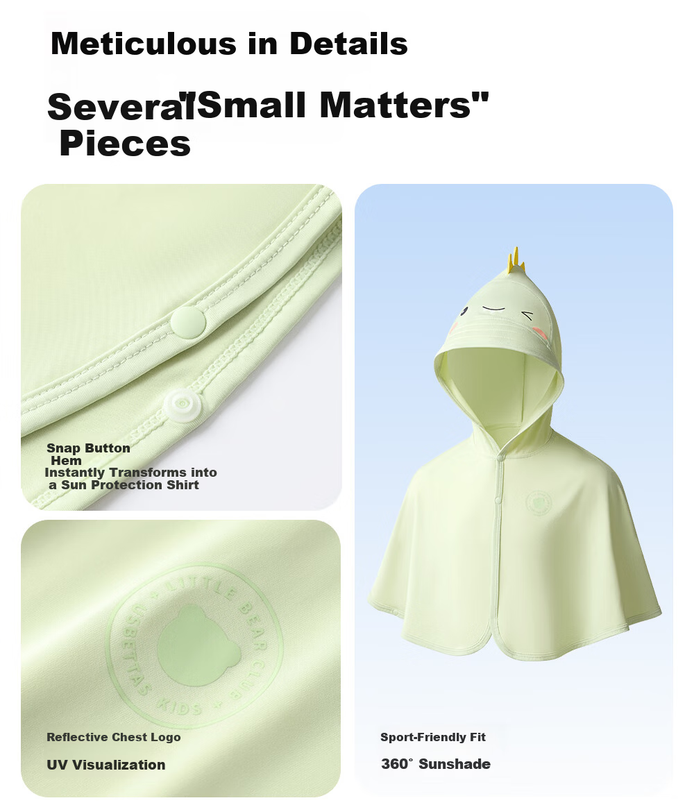 Betis Baby Sunscreen Jacket 2026 New Breathable Sunshade Cape Lightweight Children's Sun Protection Clothing Boys and Girls Skin Jacket 28