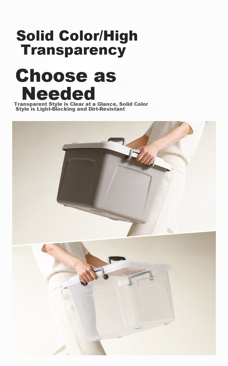 JD Jingzao Large Clothes Storage Box Plastic Toy Organizer Car Trunk Storage Container 20L White 2