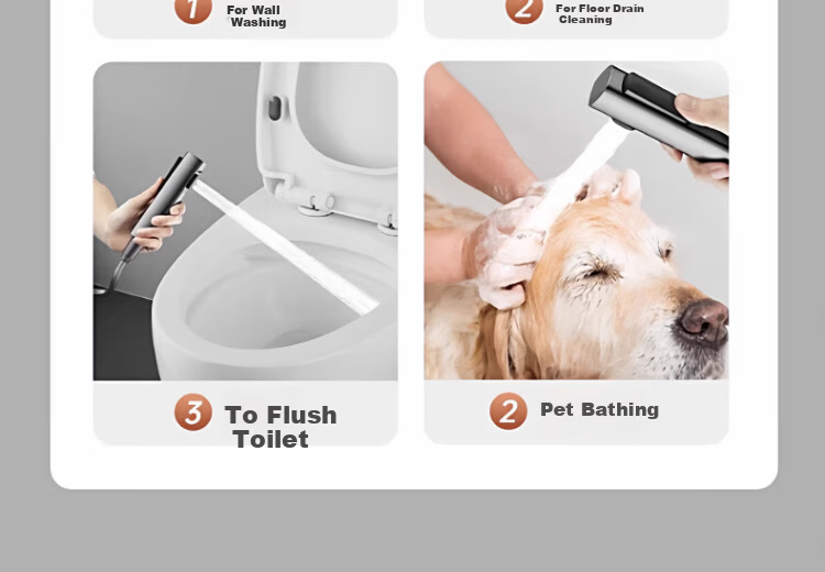 ILeddog [Germany] All-Copper Body Shower Set Home Bathroom Bath Shower Head Complete Set SL-003 11