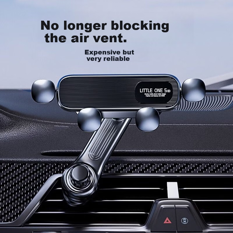 Digalun New Car Phone Holder Car Air Vent Navigation Gravity Invisible Retractable Mount 16