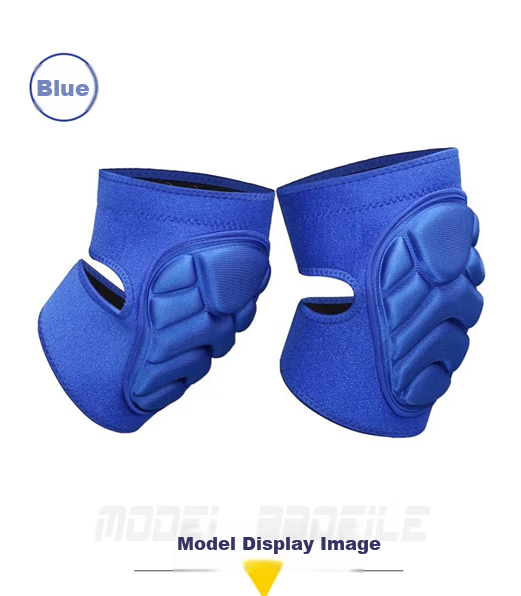 Chidong Anti-Collision Crawling Knee Pads Outdoor Thickened Protective Set with Built-in Guards Adjustable Black S 12