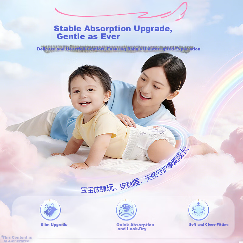 GOO.N Daio Angel Series Pull-Up Pants L28 (9-14kg) Baby Diapers Dual Core Soft Absorption