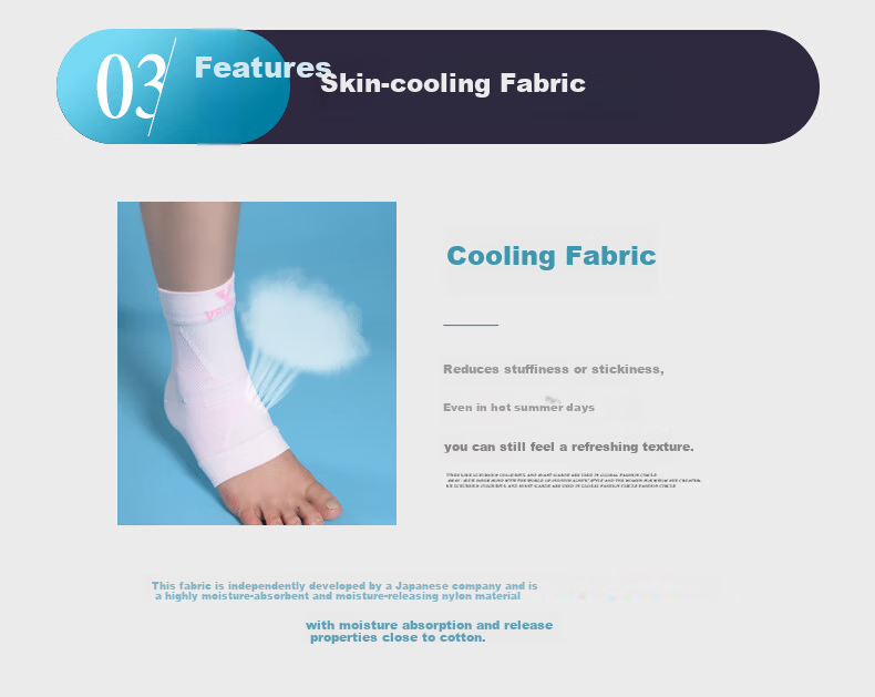 KOWA Ankle Support Japanese Imported Cooling Basketball Ankle Brace Blue Single M Size (Shoe Size 38-42) 7
