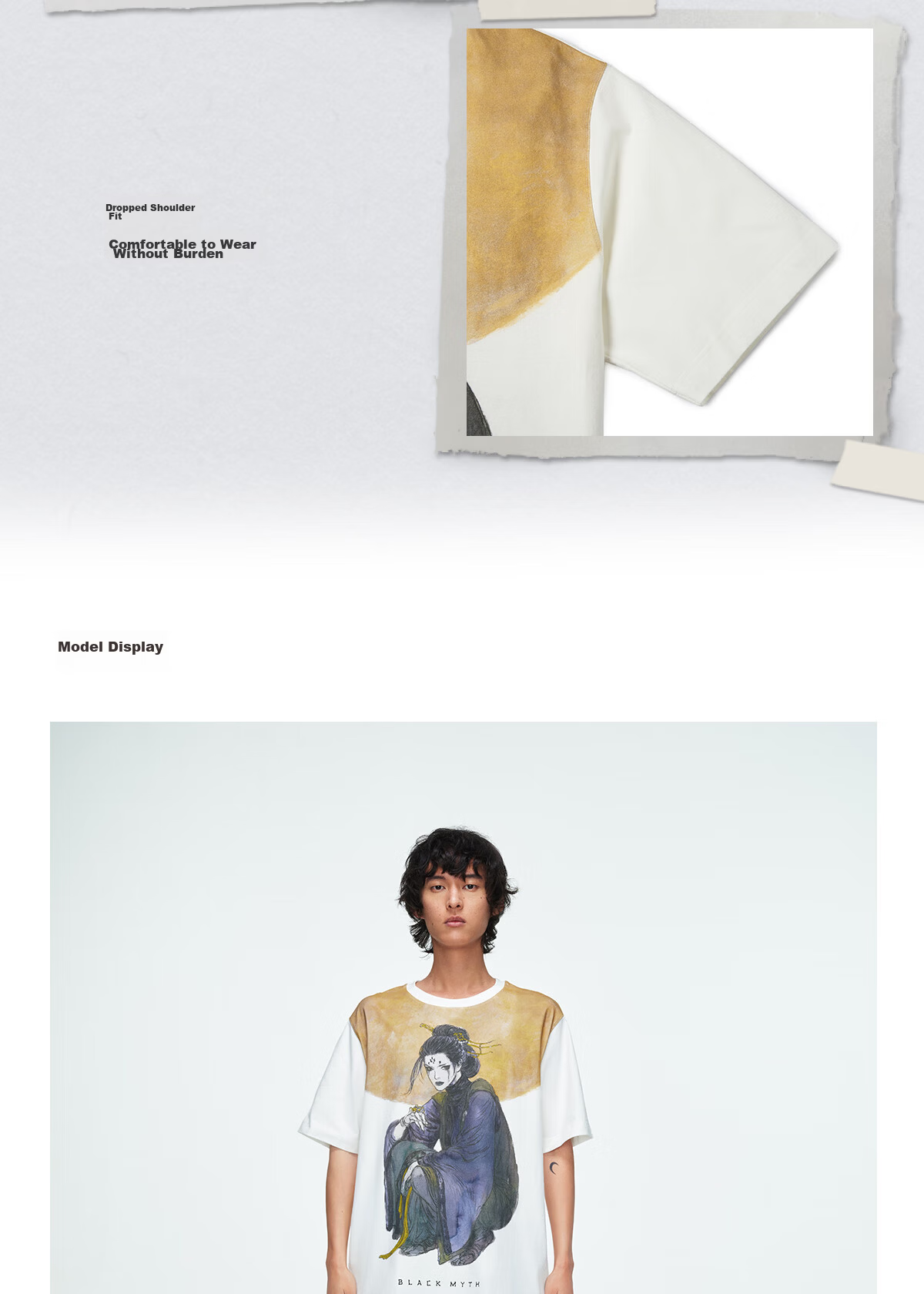 Black Myth Wukong Official Merchandise T-Shirt, Qing Shan Ye Wang Short Sleeve, Unisex Printed Casual Loose Fit, Size S 5