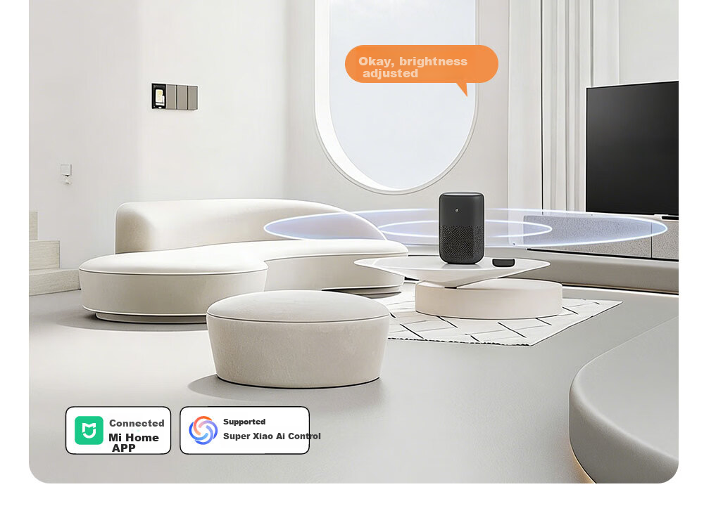 Kuka LED Ceiling Light Eye Protection Philips Aluminum Living Room Bedroom Simple 38cm Round [Installation Included] 25