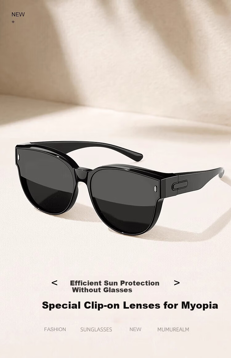 Jingleme 2026 New Polarized Clip-On Sunglasses for Women Prescription Driving UV Protection 2
