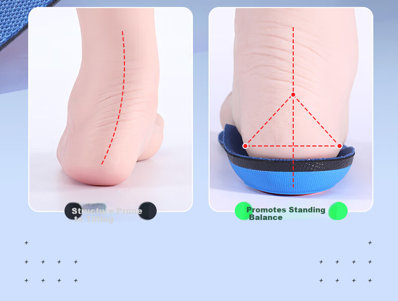3AnGnI Correction Insoles Flat Foot Sports Support Insoles Bowleg Calf Outward Deviation Shock Absorption Pads M-Shaped Size 42 10