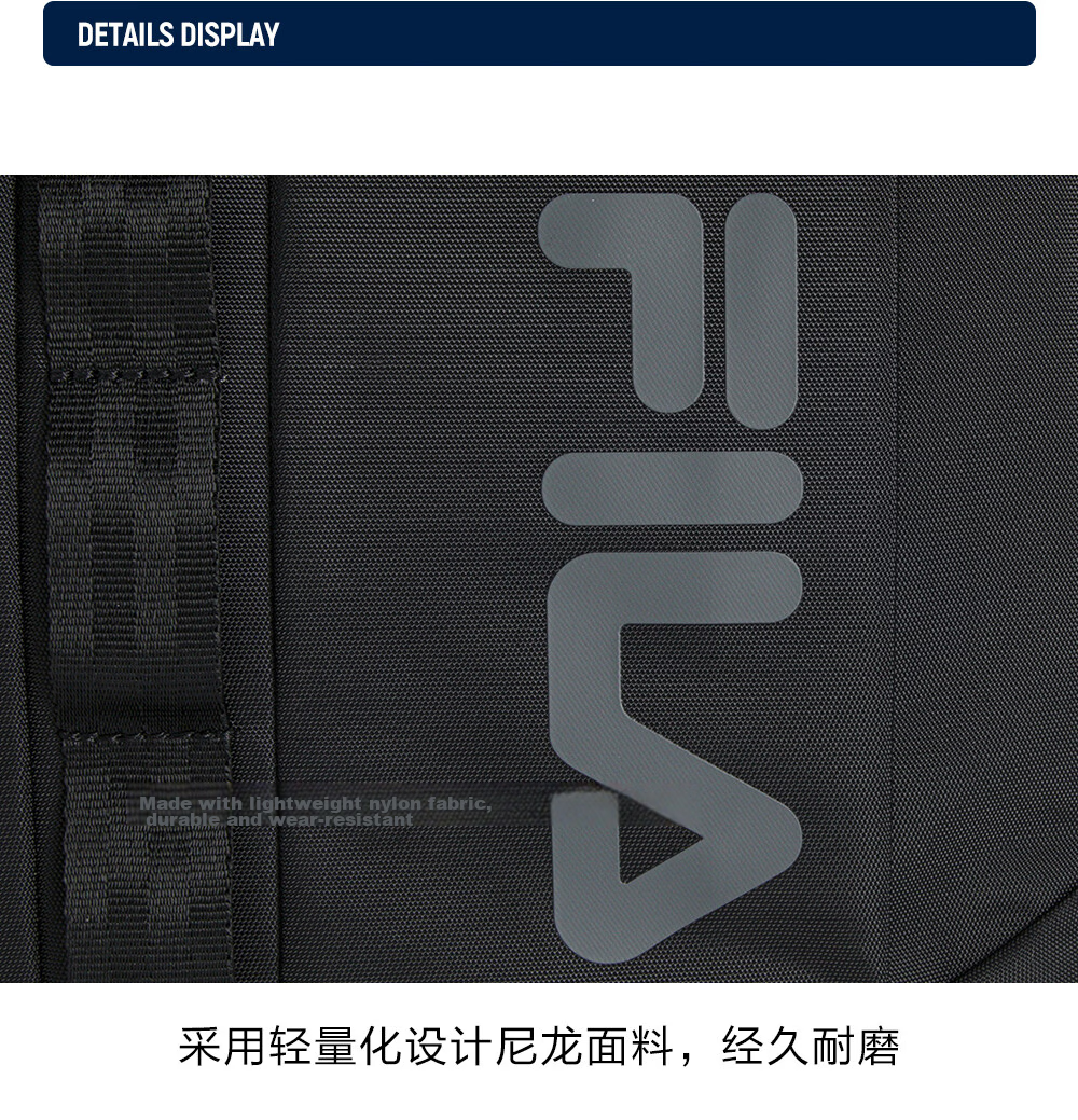 FILA Official Men's New Casual Commuter Backpack Large Capacity Laptop Bag School Bag 31