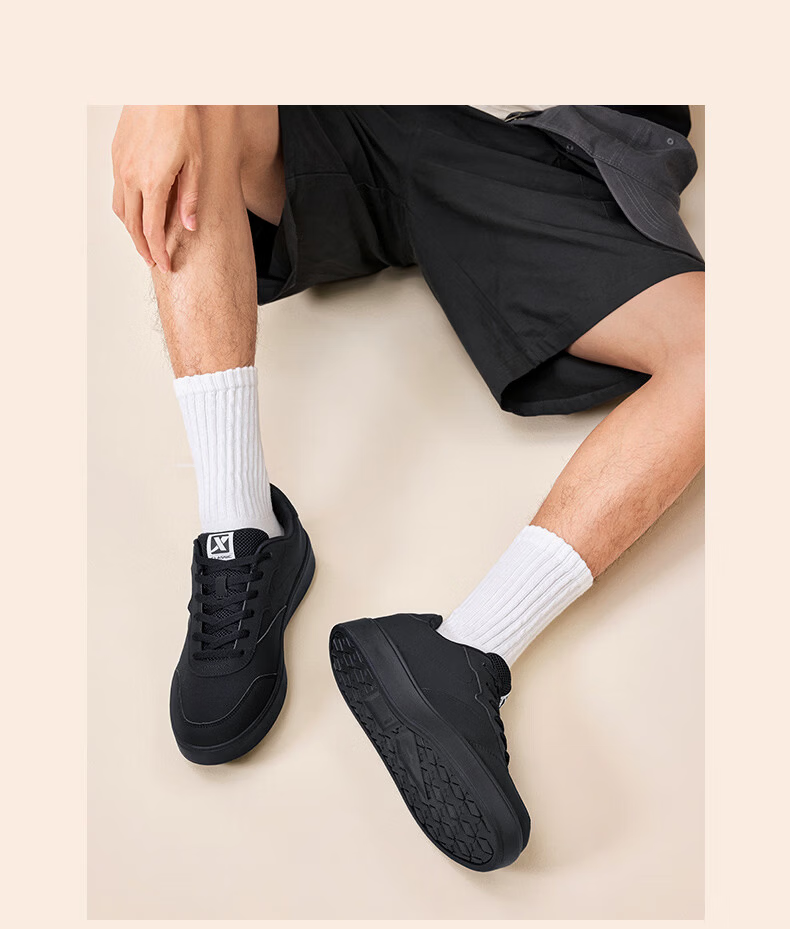 Xtep Vitality Training Shoes Men's Casual Sneakers Summer Breathable Lightweight Low-top White Sports Shoes 20