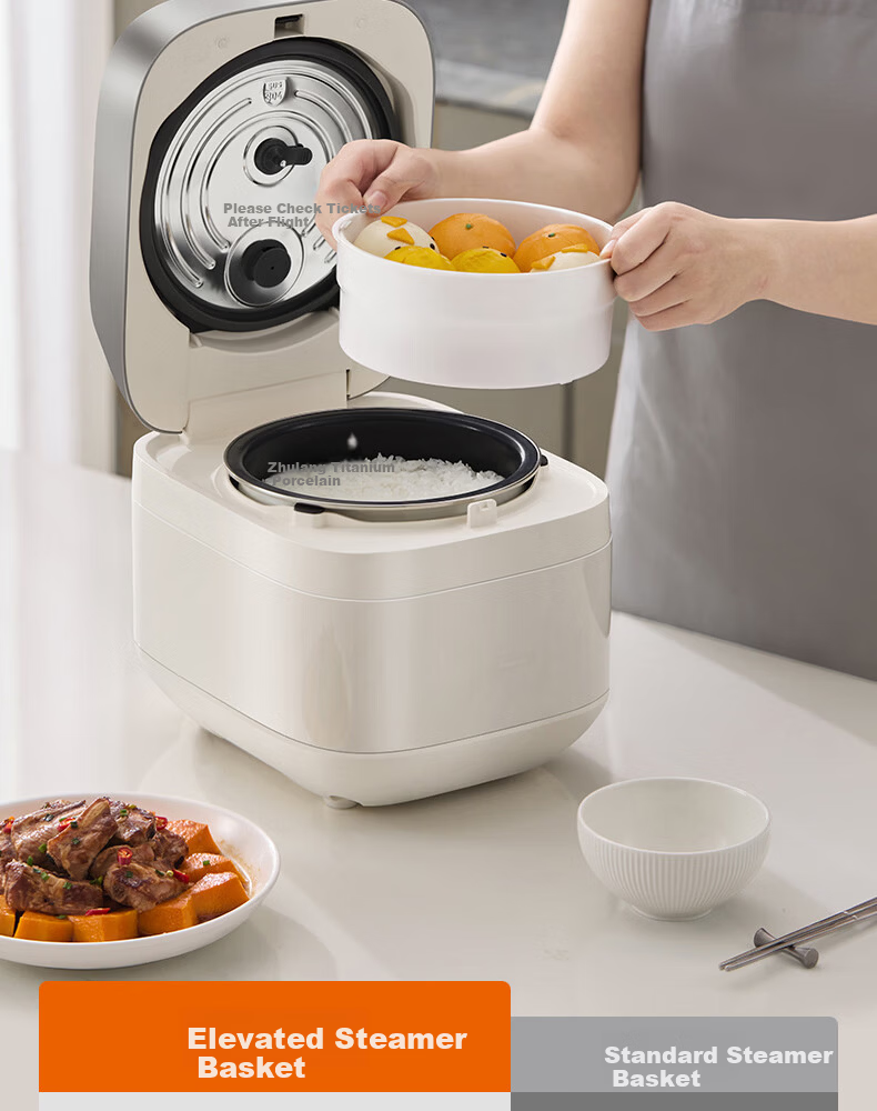 Joyoung 0 Fluoride Series Enamel Titanium IH Rice Cooker 4L 1200W Titanium Inner Pot 3-4 People Non-Teflon 6A Micro Pressure FF-PR1H02 (4L) 22