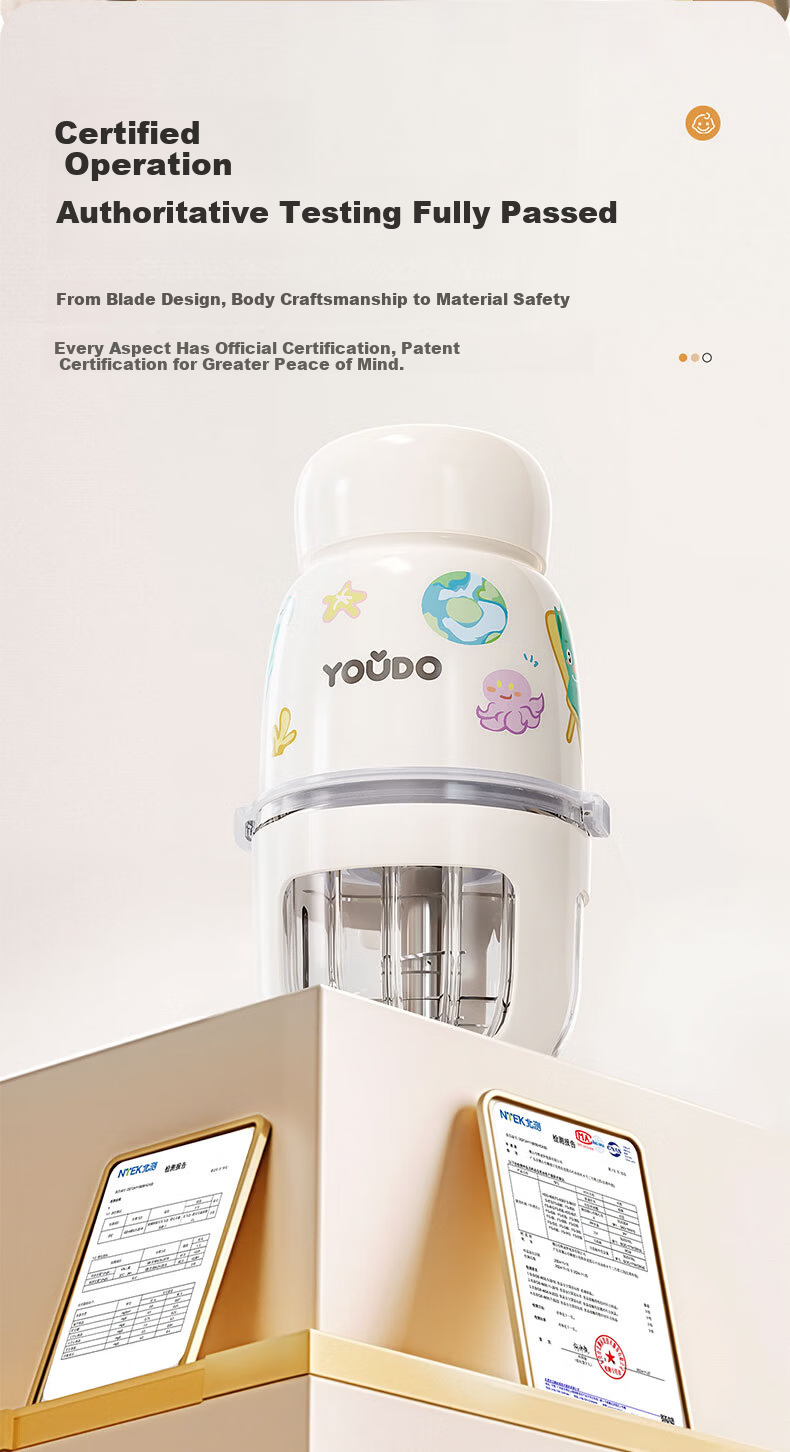 YouDo Baby Food Processor Multifunctional Blender Meat Grinder Food Grinder Tool 12
