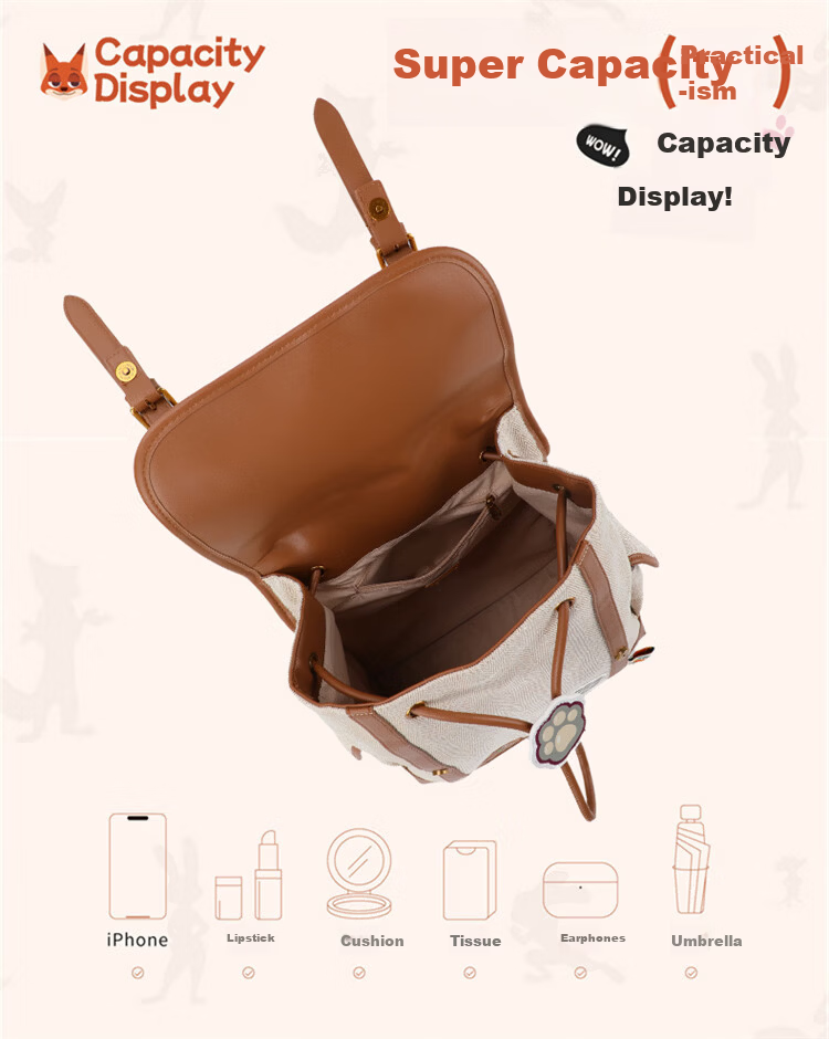 Disney Zootopia Large Capacity Women's Backpack Gift Box Birthday Present for Girls 9