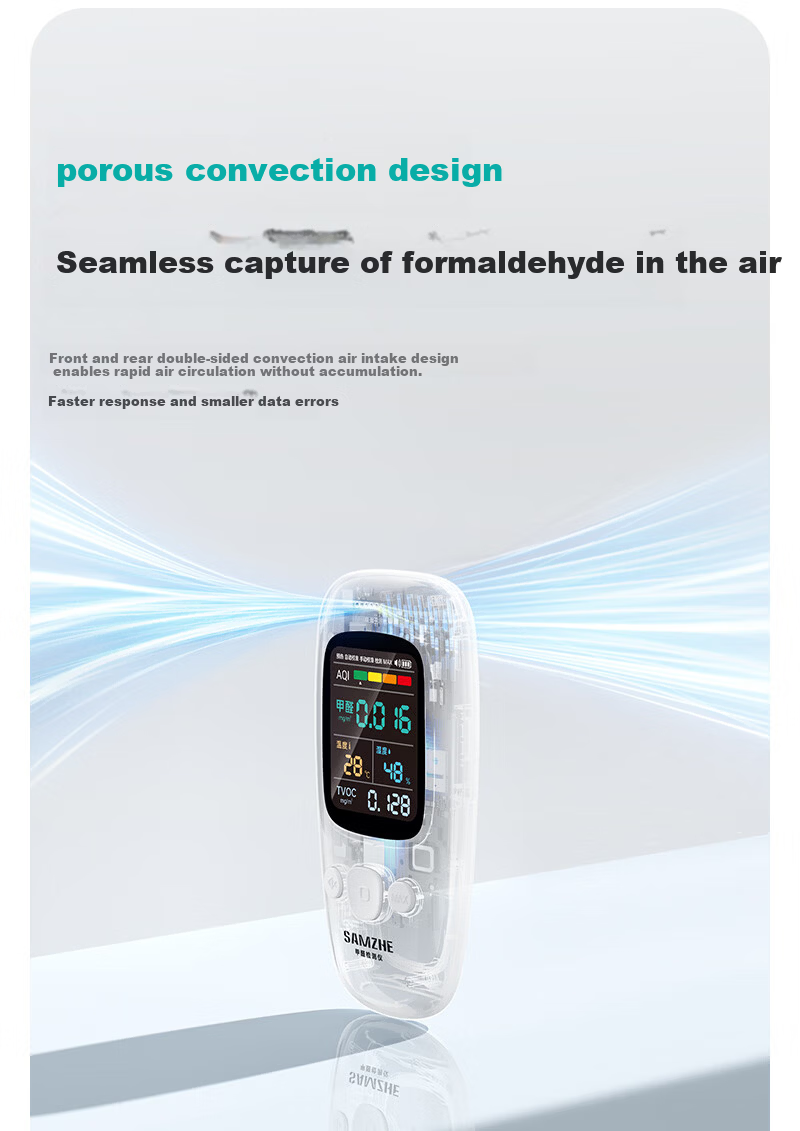 SAMZHE Formaldehyde Detector, High-Precision Professional Home Formaldehyde Testing Instrument, TVOC Air Quality Tester JQJCY-02 6