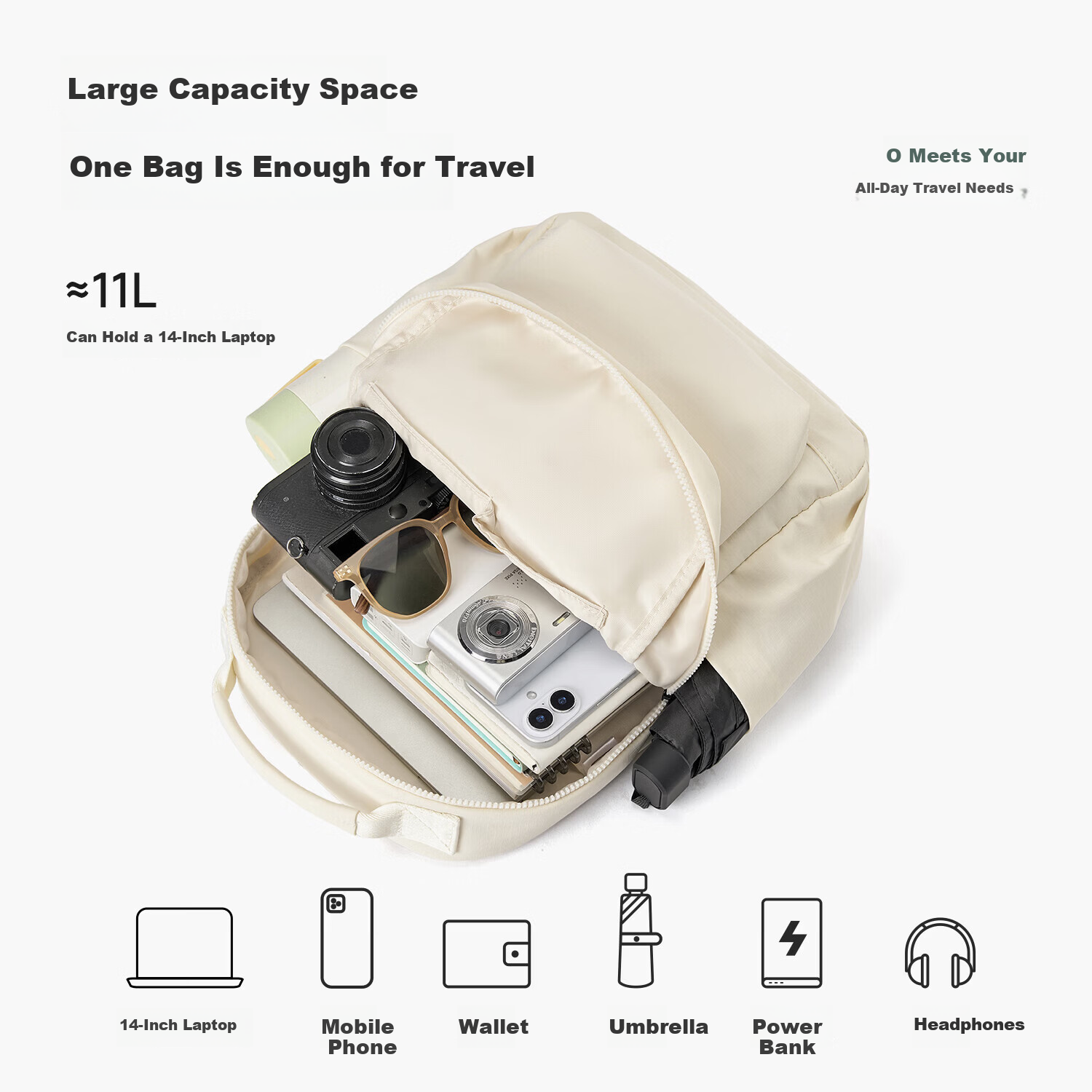 Hotwind Women's Backpack 2026 New College Student School Bag Junior High High School Laptop Bag Outdoor Lightweight Commuter Fashion Backpack