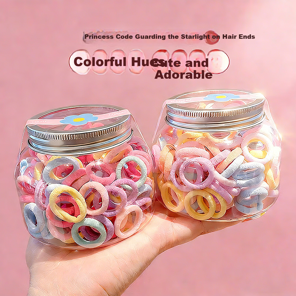 Princess Password High Elasticity Hair Tie for Girls, Gentle on Hair, Children's Hair Band, Student Rubber Band, Baby Towel Hair Ring, Infant Hair Rope