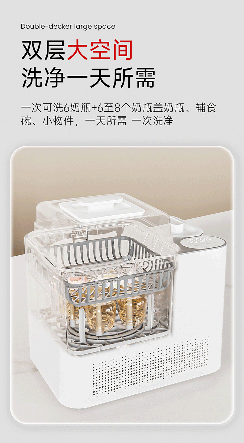 Xinbei Baby Bottle Washer and Sterilizer 2-in-1 Steam Sterilizer with Drying Function Model 8051 20