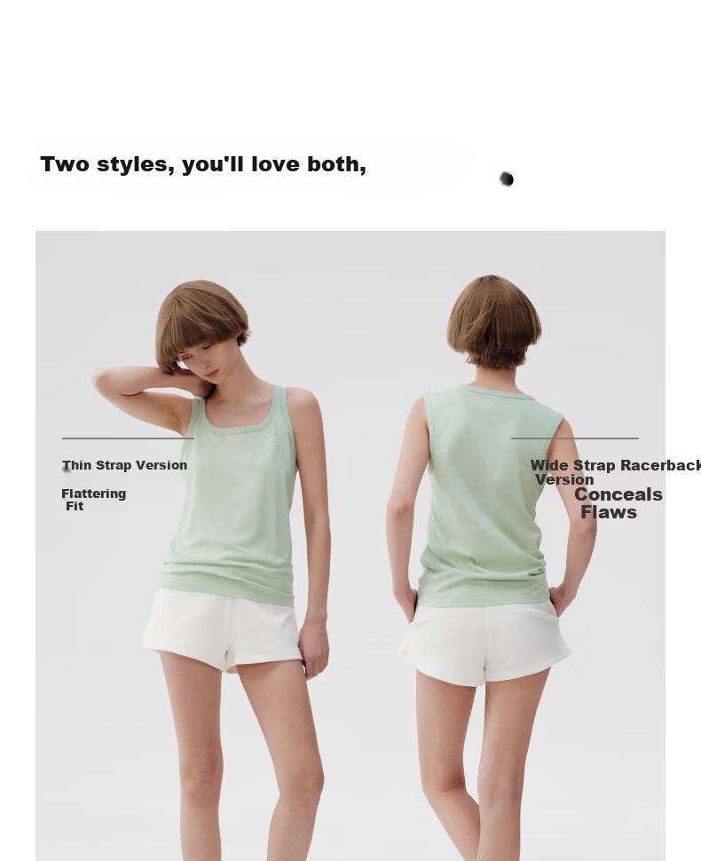 Jiao Nei Cotton 301H Women's Vest 100% Pure Cotton Wide Shoulder Seamless Sleeveless Homewear Spring Summer Pajamas 3