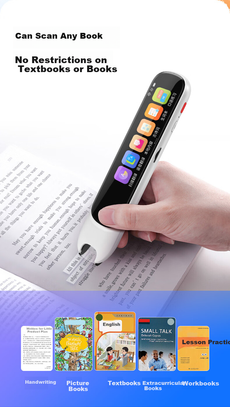 Ozing [40+ Warehouse Fast Delivery] K3 English Reading Pen Electronic Dictionary Scanning Pen Universal for All Subjects Elementary, Middle And High School Synchronized Textbooks Gift Portable Learning Device 7