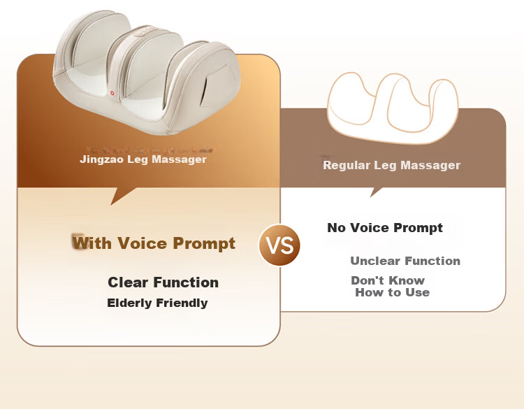 JD Jingzao Leg Massager Calf Massager Airbag Kneading Heat Muscle Relaxation Foot Therapy Machine Practical Birthday Gift for Parents Elders Boyfriend Girlfriend 11
