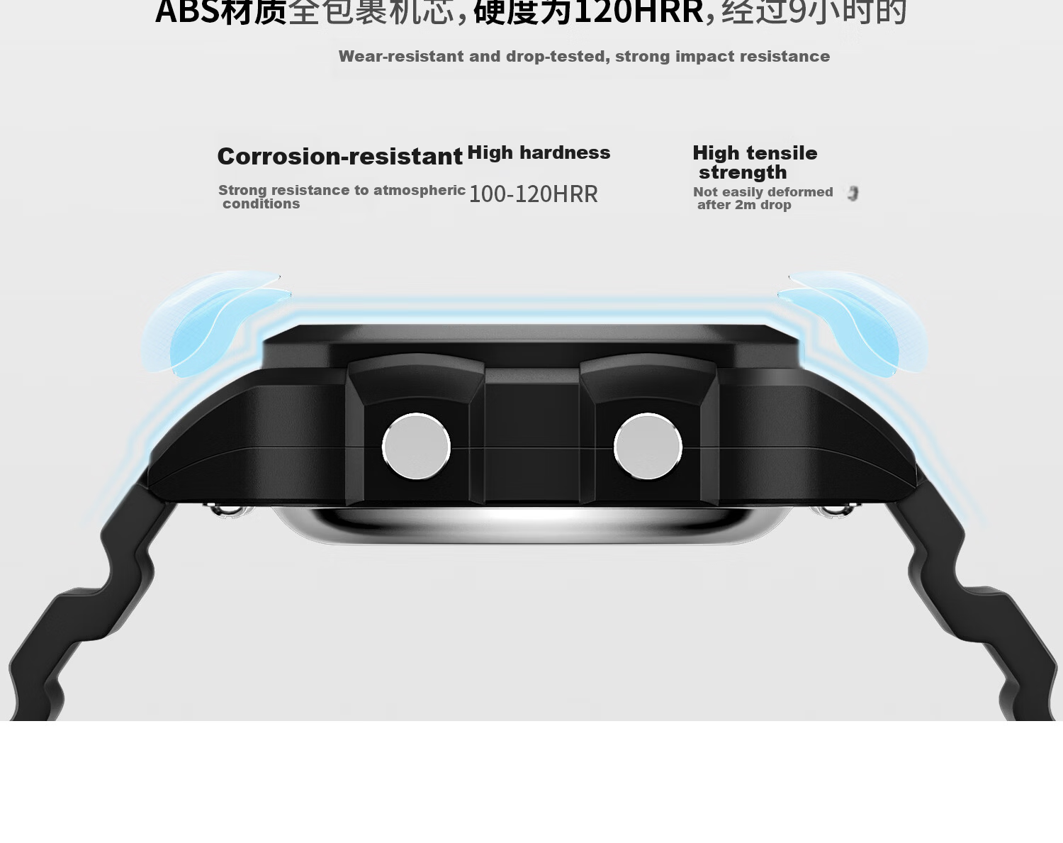 ZGO Men's Vintage Style Digital Watch Student Waterproof Small Square Sports Electronic Watch for High School and Middle School Students 8