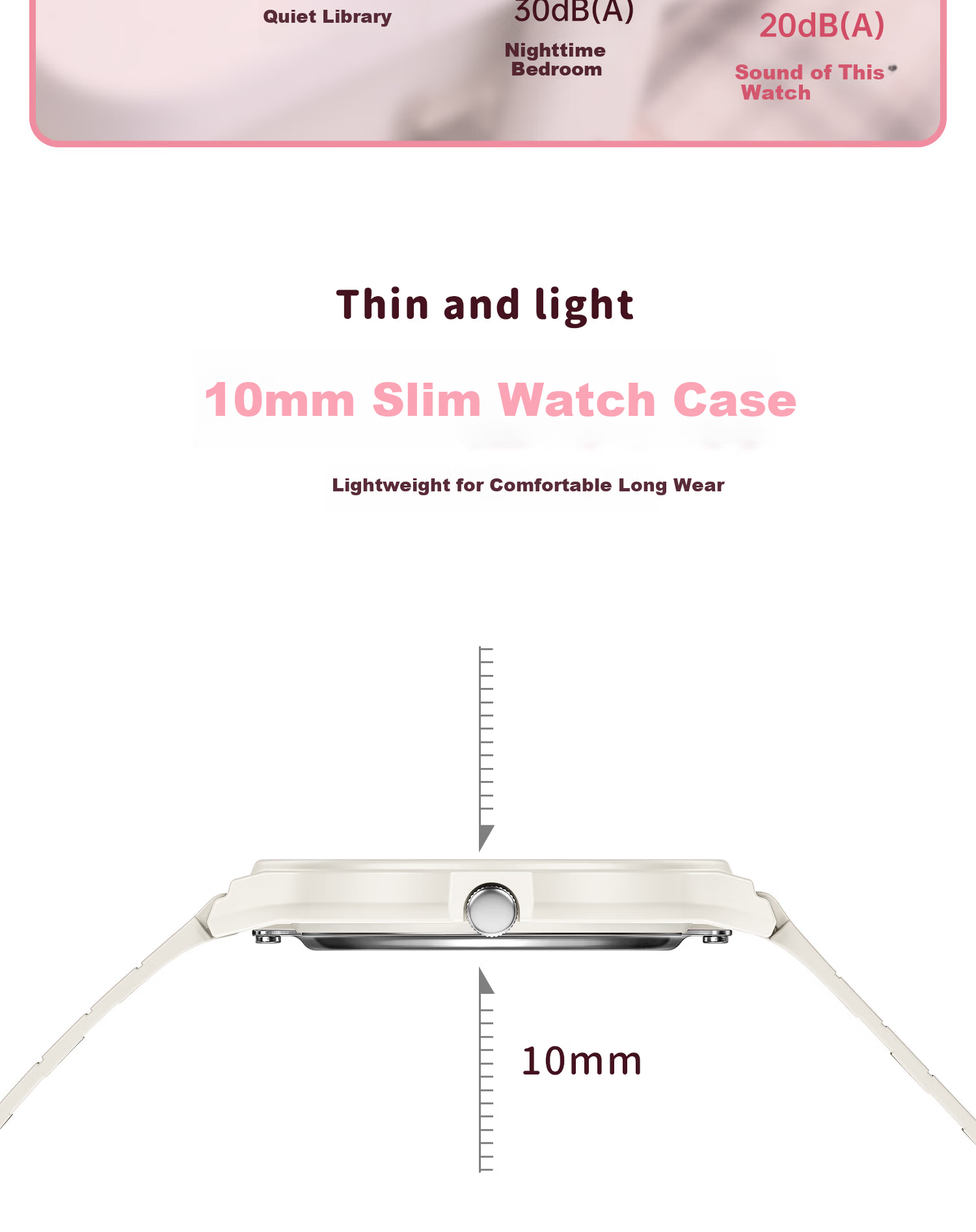Hello Kitty Student Exam Watch for Girls Middle and High School Quiet Quartz Movement 6