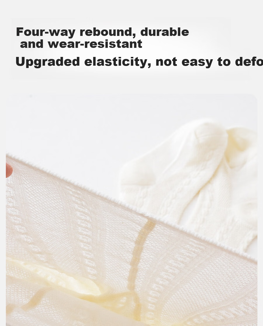 Bingxue Kapok Children's Tights Girls Summer Ultra-thin Mesh Dance Socks Pure White Anti-mosquito Stockings Baby Leggings 7