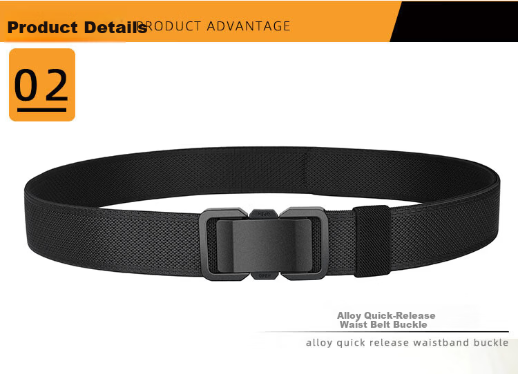 Half-Cigarette Canvas Belt for Men 2026 New Quick-Release Interlocking Buckle Woven Elastic Automatic Buckle Military Training Trendy Pants Belt 2