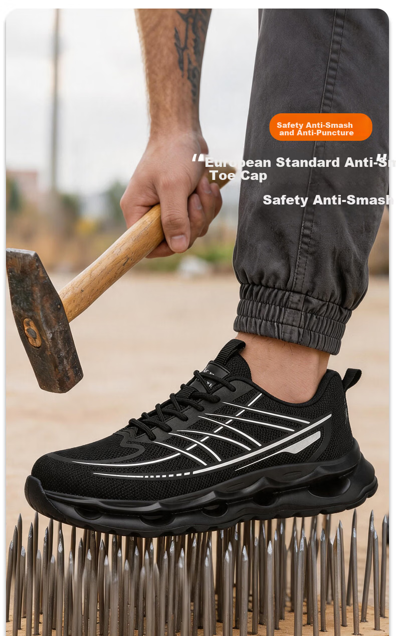 AOWANG Ultra-Light Soft Sole Safety Work Shoes Anti-Smash Anti-Puncture Insulated 10KV Wide Toe Comfortable Protective Electrician Shoes AW-925-45 9