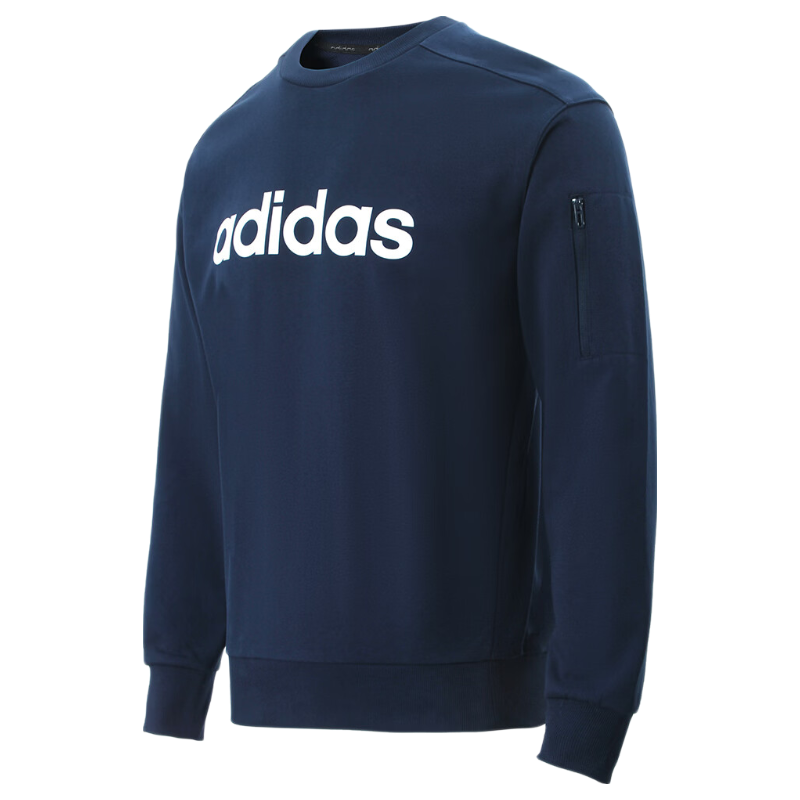 Adidas Men's Fashion Trendy Sports Knitted Pullover Crewneck Sweatshirt JJ0422