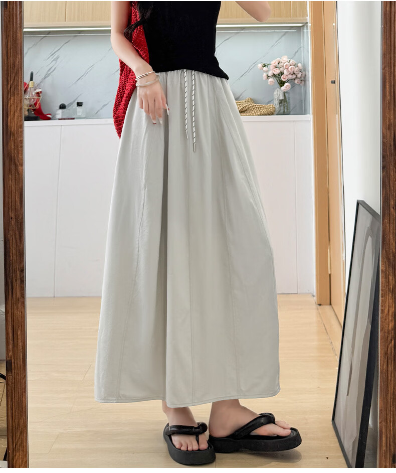 Xueqiman Yamamoto Workwear Women's Skirt 2026 Summer New Lightweight Quick-Dry Ice Silk Casual Skirt 15