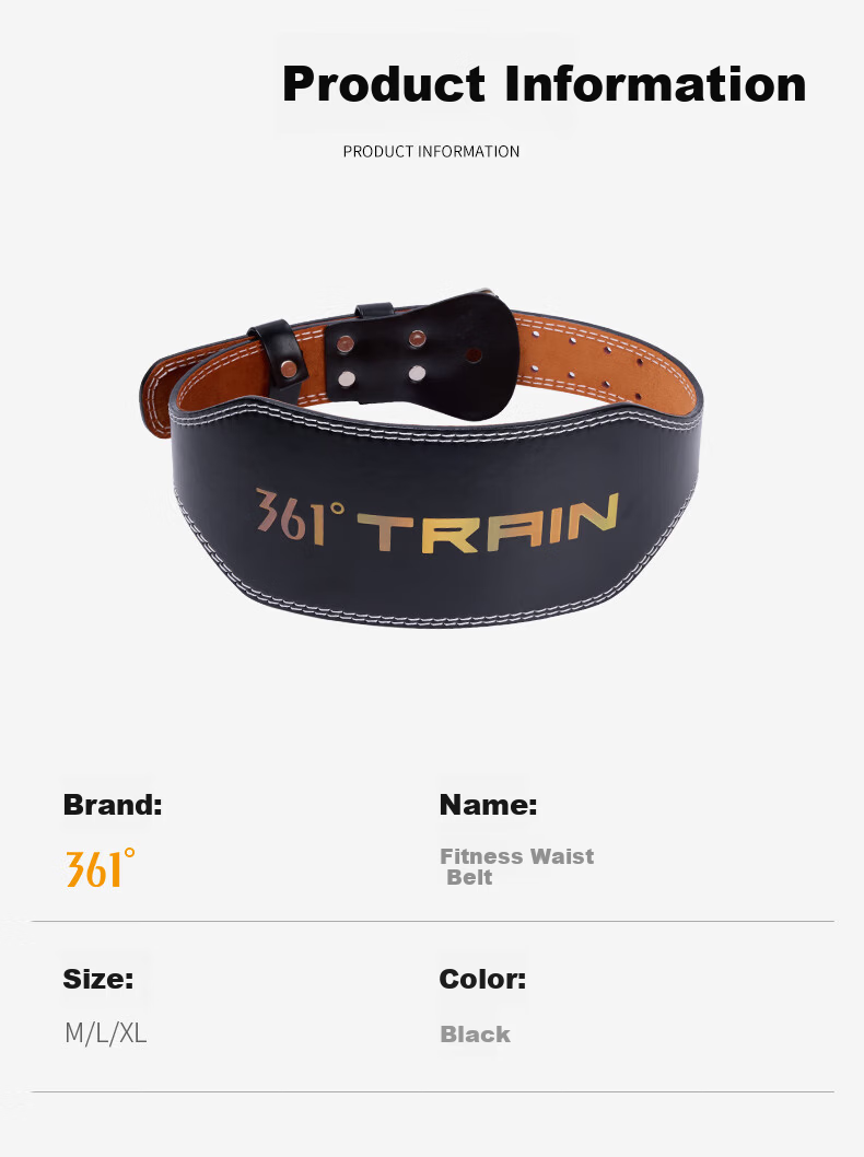 361° Fitness Belt Men Deadlift Squat Strength Training Weightlifting Protective Belt Size M 11