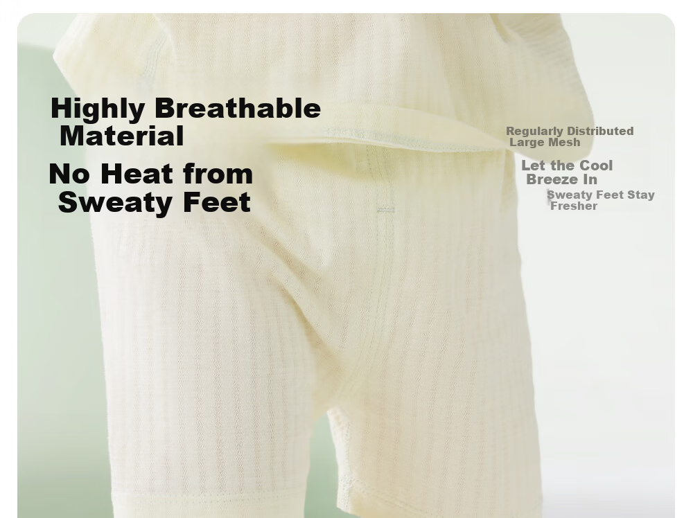 Betis Baby Socks Summer Mesh Socks Infant Floor Socks Children's Seamless Non-Slip Cooling Short Socks 8