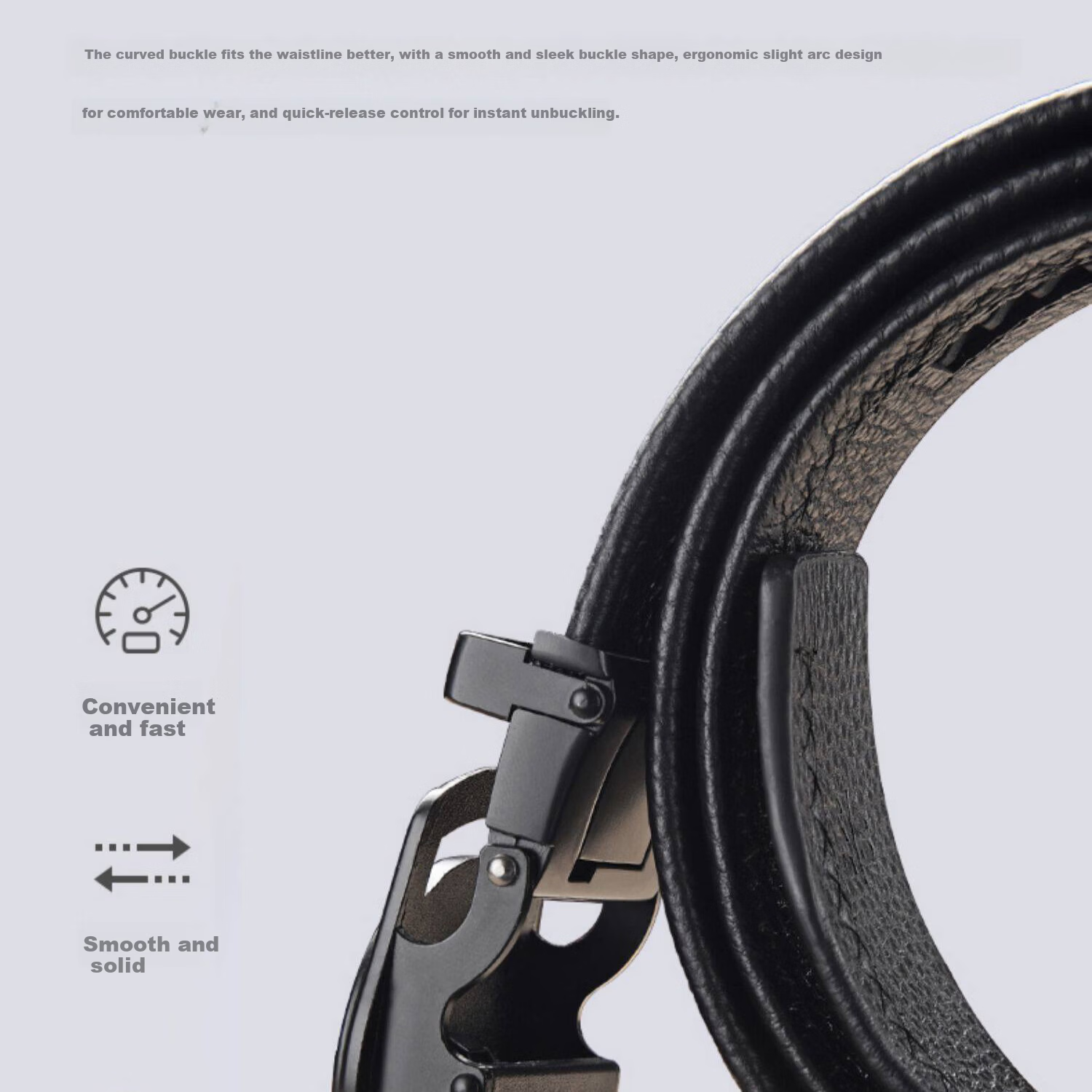 JIFANPAUL Men's Automatic Buckle Leather Belt Fashion Waistband Gift for Boyfriend and Dad Birthday New Trendy Style 6