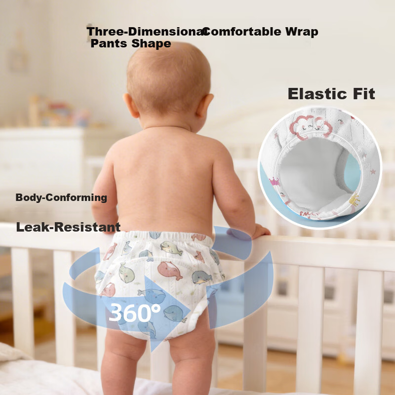 9i9 Baby Washable Diaper Pants Summer Toilet Training Mesh Breathable Underwear 2 Pieces Size 100