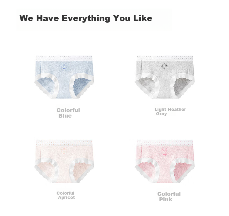 Hodo Girls' Pure Cotton Triangle Underwear Children's Big Girls All Cotton Antibacterial Triangle Shorts 10A 15