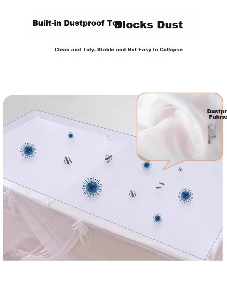9i9 Children's Mosquito Net Summer Student Dormitory Single Bed No-Installation College Dorm Lower Bunk Mosquito Net with Hooks 6