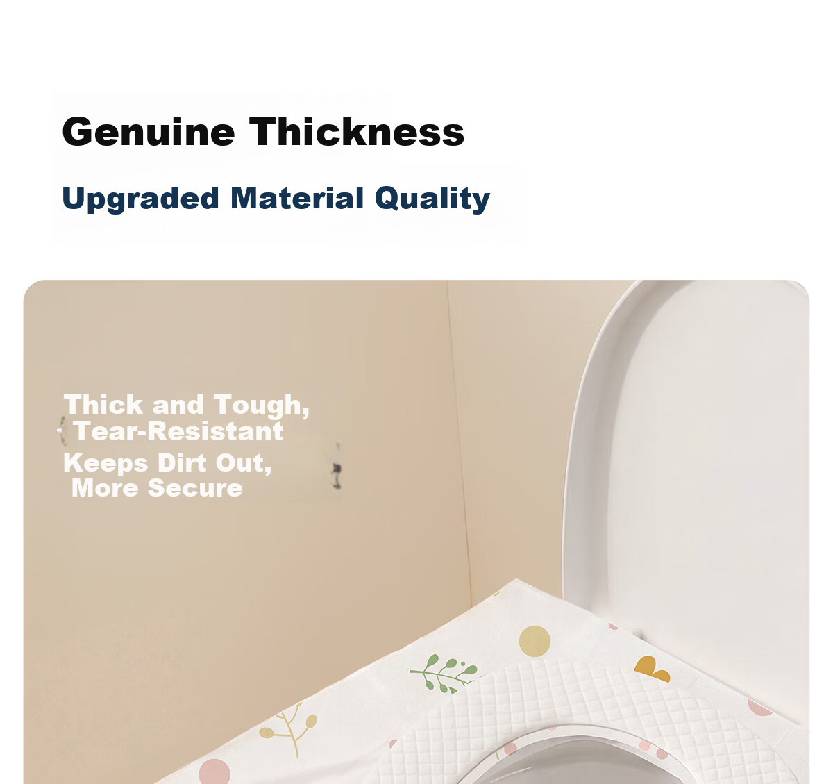 Buddygo Disposable Toilet Seat Covers Individually Packaged Travel Thickened Portable Waterproof Maternity Hotel Toilet Seat Pads 10