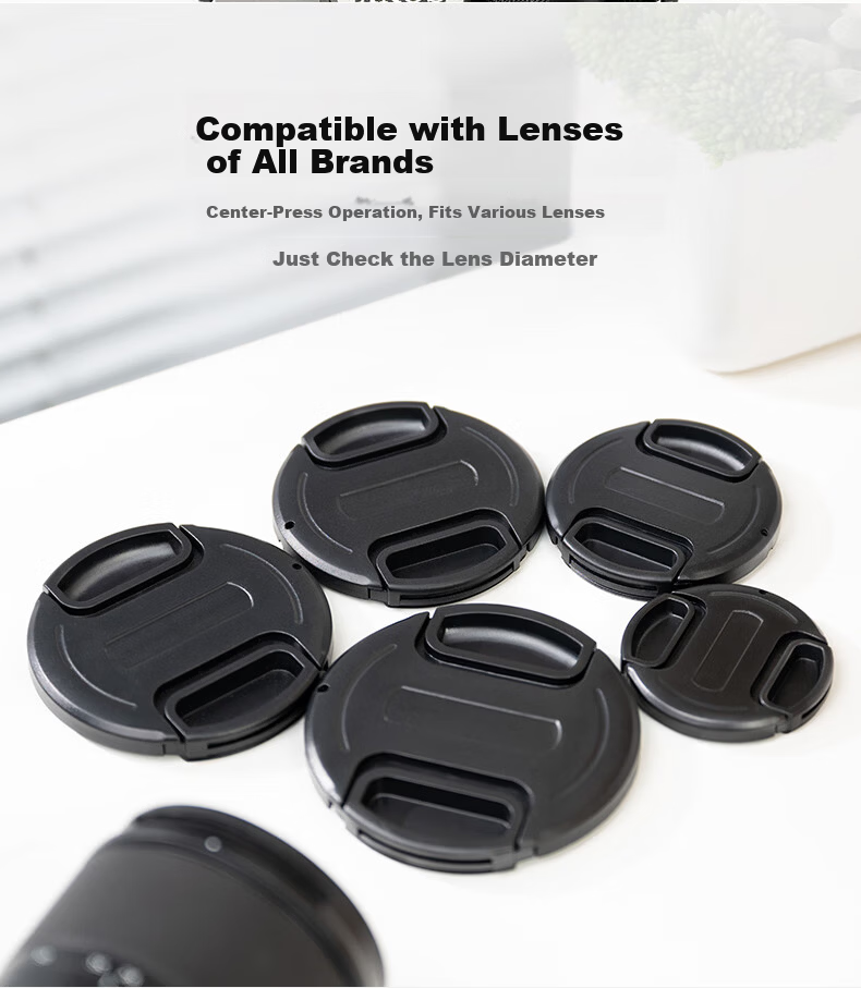 JJC 46mm Lens Cap with Anti-Lost Strap for Canon/Nikon/Sony/Fujifilm DSLR and Mirrorless Cameras 4