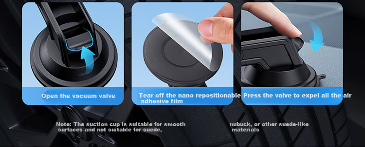 BASEUS Car Phone Holder Dashboard Navigation Suction Mount for Ride-Hailing and Trucks 2026 New Model 4