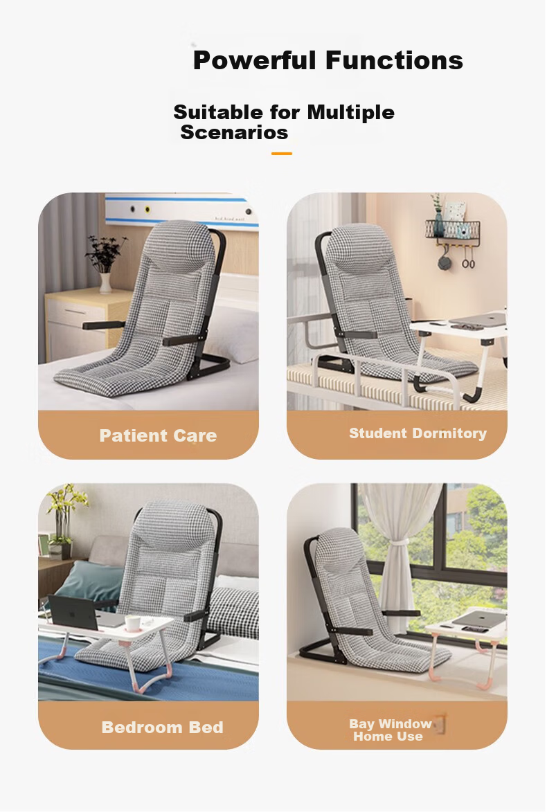 DSRAWMYT Folding Bed Office Nap Recliner Nap Bed Care Bed Simple Military Cot with Breathable Cotton Mat Single Bed 8