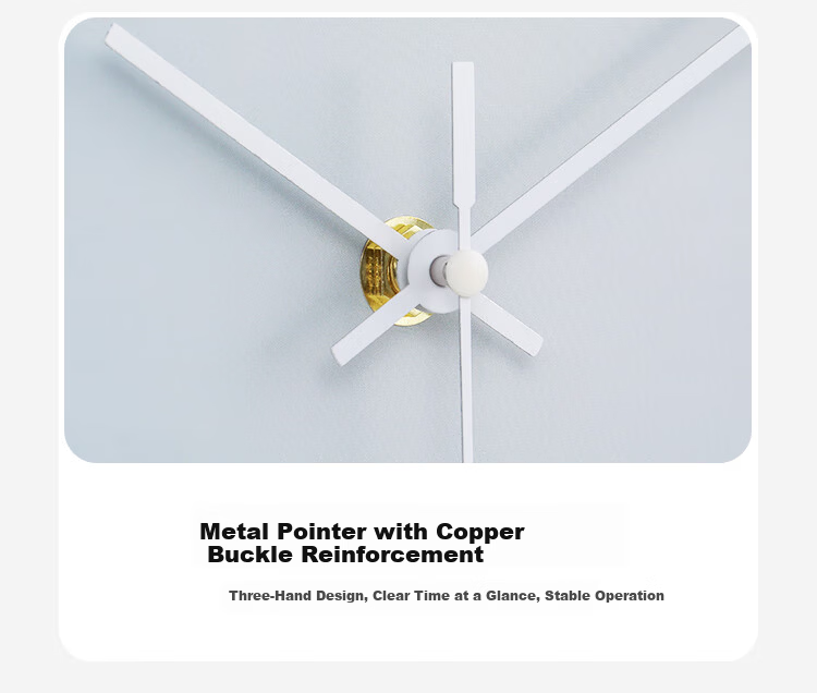 Compas Silent Wall Clock Living Room Minimalist Aesthetic Creative New Bedroom Quartz Wall Clock 7121B White 8