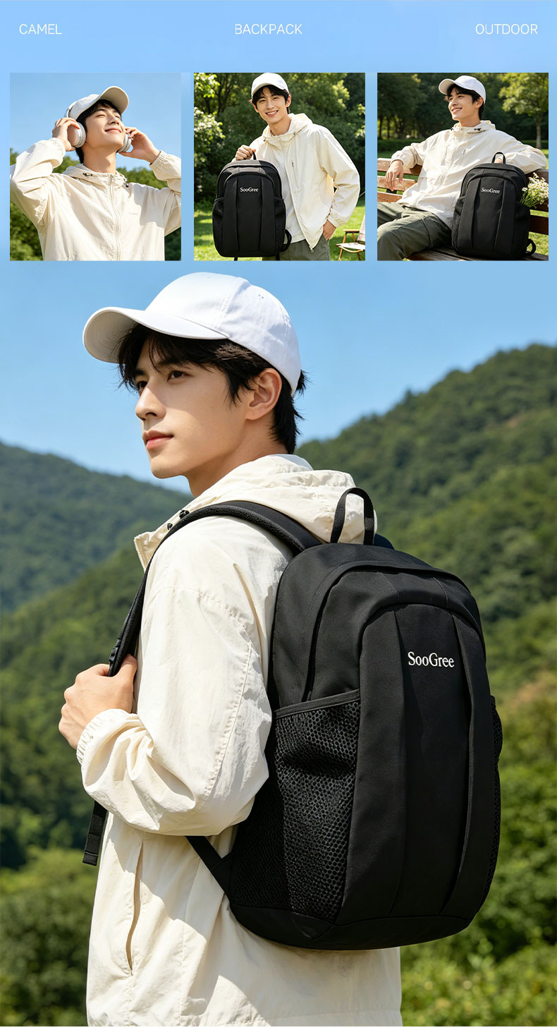 SooGree Lightweight Travel Backpack Large Capacity Business Commuter Outdoor Laptop Bag for Men and Women 15